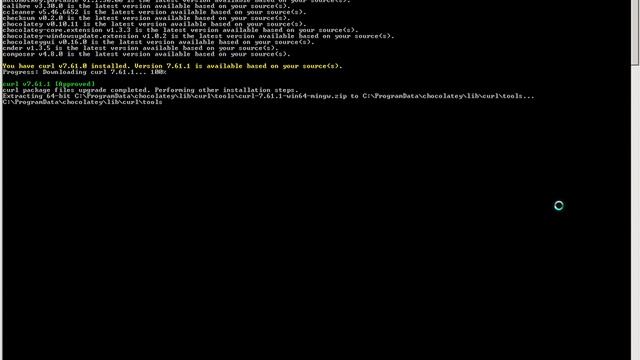Chocolatey (choco) upgrade example