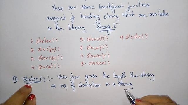 strlen in c programming | string library function |