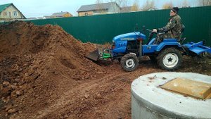 Самодельный погрузчик на базе трактора Русич Т12, Чувашпиллер