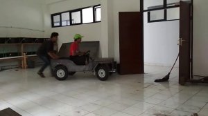 Mini jeep Willys test drive