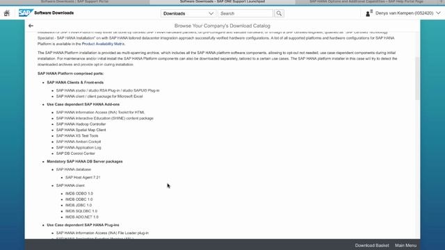 [1.0 SPS 12] SAP HANA Installation and Update: Software Download Center - SAP HANA Academy смотреть онлайн