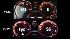2017 BMW 530d vs. 520d G30 - Acceleration Sound 0-200 kmh | APEX