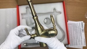 Распаковка смесителя для кух. мойки с фильтром ESKO Fr 519 Br