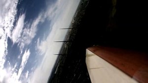 Полет мотопланера в ветер