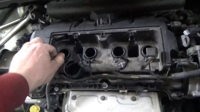 EP6 пежо 308 замена прокладки клапанной крышки. смотреть онлайн
