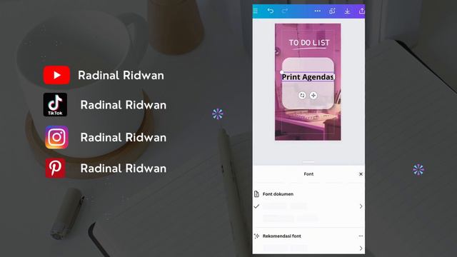 Tutorial  Desain Toggle To Do List Estetik di Canva ✅🗒️✨ [WAJIB SAVE]