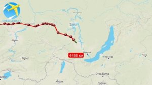 Маршрут поезда 002Э "Россия" Москва - Владивосток