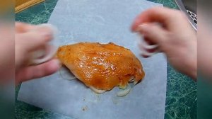 Куринная грудка в пергаменте