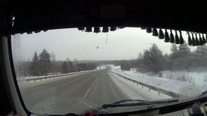 Переключение передач на американском тягаче, и как обычно силос