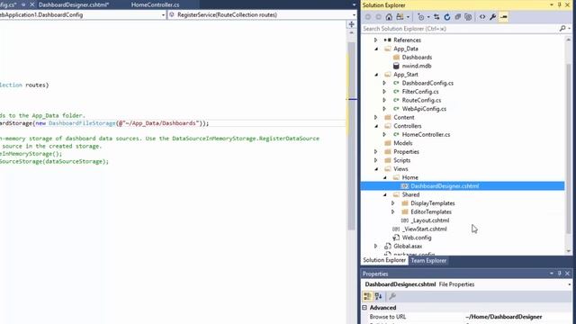 ASP.NET MVC Dashboard: Creating a Designer and a Viewer смотреть онлайн