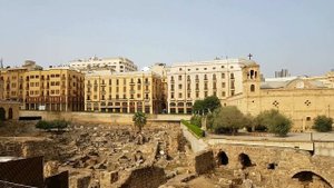 Утренняя прогулка по Бейруту, Голубиные скалы и площадь звезды. Ливан. День 2, часть 1