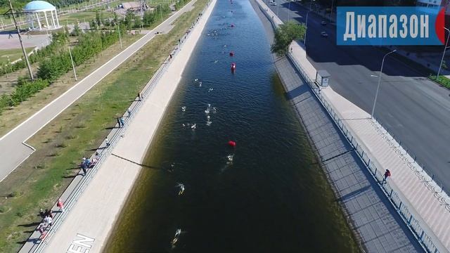 Триатлон. 22-23.06.2019. Чемпионат и Кубок РК. Актобе, Казахстан. Видео снятое квадрокоптером. смотреть онлайн