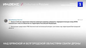 Над Брянской и Белгородской областями сбили дроны