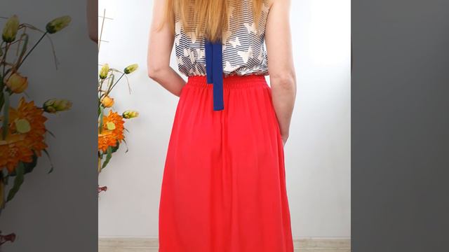 Летний сарафан с длинной юбкой из штапеля смотреть онлайн