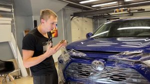 Видеоурок по оклейке бампера Toyota RAV4 от MAX PLENZA