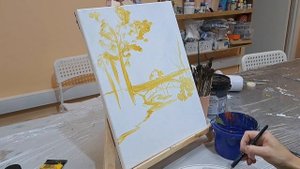 Как нарисовать осенний пейзаж акрилом, гуашью или маслом. Мастер-класс для начинающих