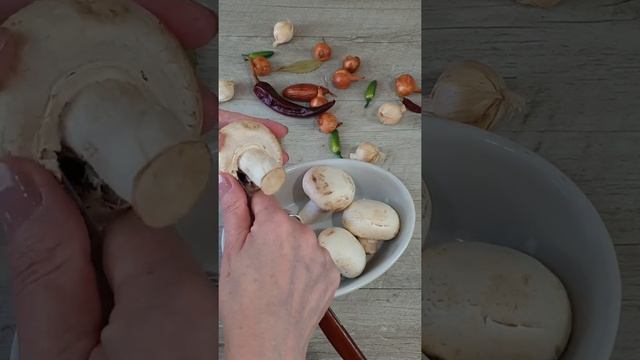 #Shorts.Как правильно и вкусно жарить грибы. Жареные Шампиньоны с румяной корочкой и секретом.