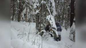 Тикси 250 люкс. Глубокий снег и овраг.