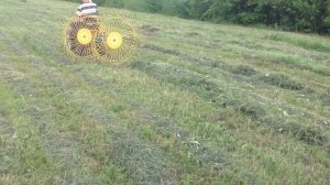 собираем сено мотоблоком. ворошилка к мотоблоку (сенозаготовка часть 2)