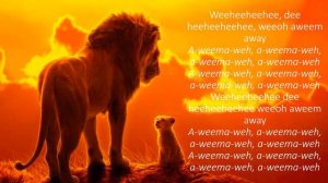 The Lion Sleeps Tonight Lion King Lyrics Video - Billy Eichner & Seth Rogen