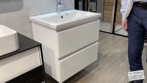 Сантехника.ру Тумба под раковину Style Line Даймонд 70/Раковина Cersanit Como 70/Зеркало Прованс 70
