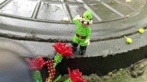 Танк и другие фигурки из бисера к 23 февраля