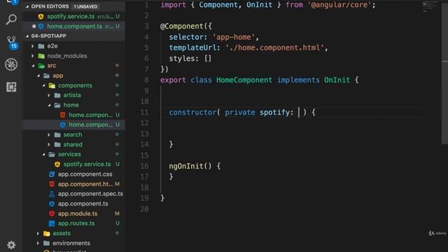91 HTTPClient Service Conectándonos a Spotify - Angular смотреть онлайн