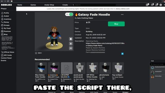 HOW TO COPY SHIRTS ON ROBLOX 2020 (script in comments) смотреть онлайн