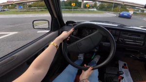 ??1989 Volkswagen Golf 2 1,3 (54HP) TEST DRIVE (POV)
