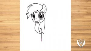 Как нарисовать Радуга Дэш, шаг за шагом | Скачать бесплатно раскраски Rainbow dash little pony