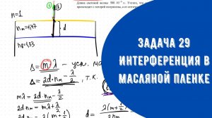 Задача 29 Про интерференцию в тонких пленках