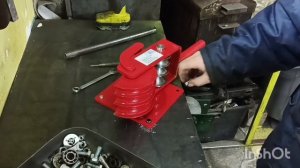 Трубогиб для круглой трубы тр-02 первое впечетление,пробный загиб