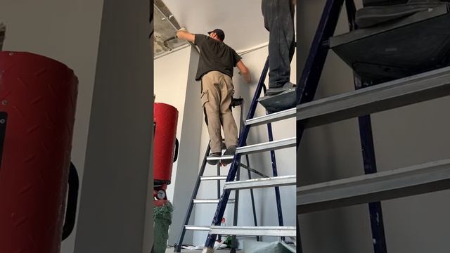 Важное в потолках!Установка полотна с не правильными замерами. Часть 1
