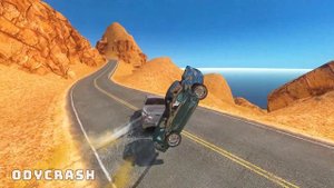 GTA 4 Cliff Drops Crashes with Real Cars mods #60 | Odycrash