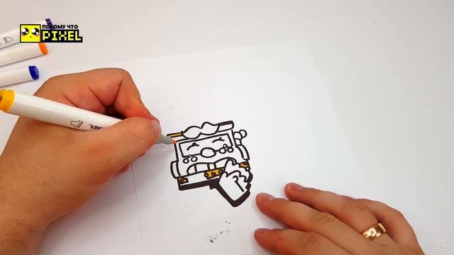 КАК НАРИСОВАТЬ НАКЛЕЙКУ ГРИФФ из BRAWL STARS - ПРОСТЫЕ РИСУНКИ смотреть онлайн