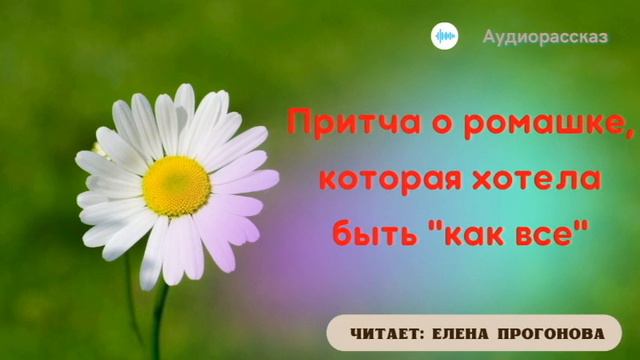 Притча о ромашке, которая хотела быть "как все". смотреть онлайн