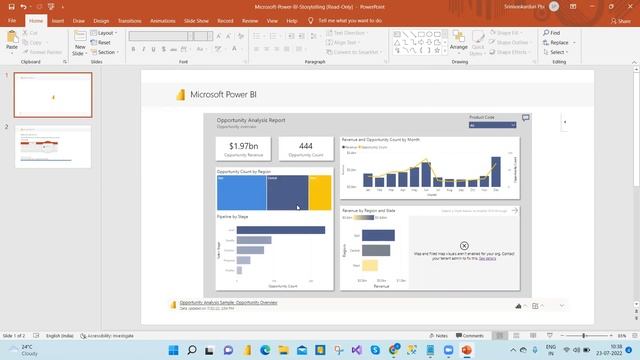 Exciting New feature PowerPoint Live or Power BI embedded with Power Point || Jul 2022 new feature