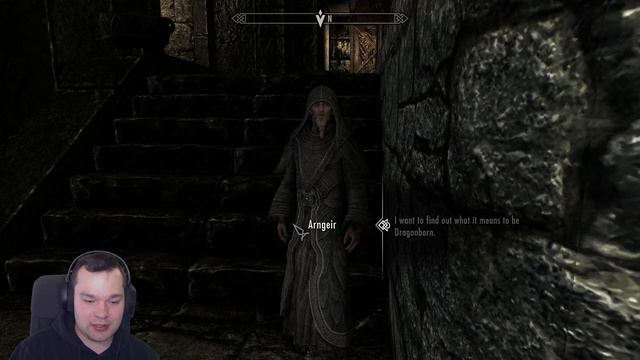 Hiking up High Hrothgar in Skyrim Legendary difficulty Playthrough part 2 смотреть онлайн