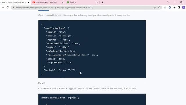 How to setup Node.js project with Typescript in 2023 смотреть онлайн