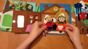 Развивающая книжка из фетра!Сказки