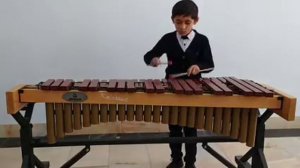 Ksilofon va barabanda "Tulpor " kuyi. xylophone and drum set melody "Tulpor".