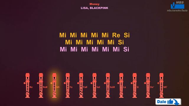 Money, LISA, BLACKPINK Flauta Dulce Cover By MBS Con Notas Tipo Karaoke смотреть онлайн