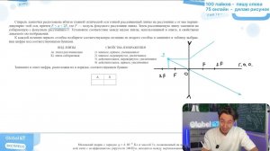 Спираль лампочки расположена вблизи главной оптической оси тонкой рассеивающей линзы на - №26900