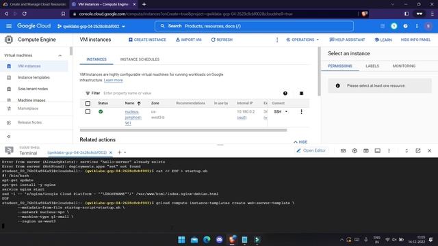 Create and Manage Cloud Resources Challenge Lab | GCP | Kubernetes cluster | HTTP load balancer смотреть онлайн
