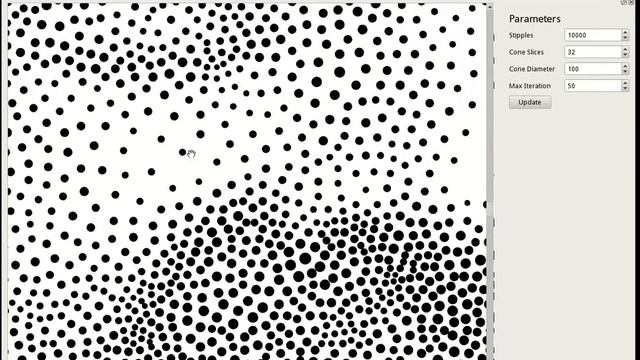 Weighted Voronoi Stippling (Qt, OpenGL)