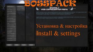 BOSSPACK - установка и настройка - install and settings (RU и ENG)