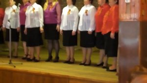 Хор "Сударушка", "Ах, эти тучи в голубом". Руководитель Лидия Маслова.