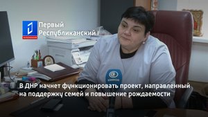 В ДНР начнет функционировать проект, направленный на поддержку семей и повышение рождаемости