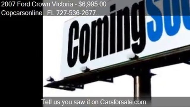 2007 Ford Crown Victoria Police Interceptor 4dr Sedan (3.27 смотреть онлайн