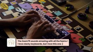 ZOOM75 // MMD PRINCESS // Custom Keyboard Typing ASMR